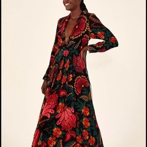 Farm Rio Flowerdoscopic Maxi Dress
